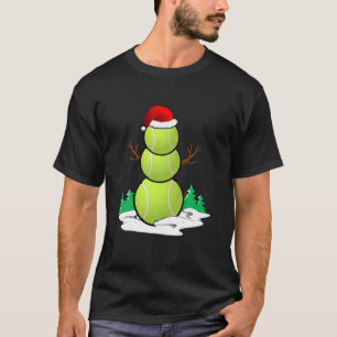 Camiseta Tênis Snowman Bolas Natal Pajama Oferece Homens Bo