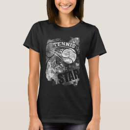 Camiseta Tênis Star, Tênis de Grunge Negro