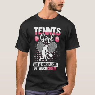 Camiseta Tênis Tênis como uma garota normal, mas muito lega
