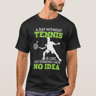 Camiseta Tênis Tênis Racket Tênis Tênis Ball Court Tenn