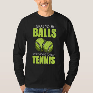Camiseta Tênis Tênis Racket Tênis Tênis Ball Court Tenn