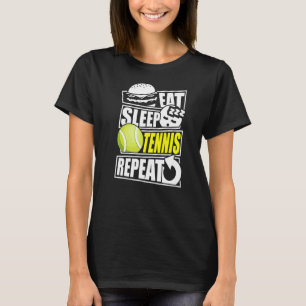 Camiseta Tênis Tênis Racket Tênis Tênis Ball Court Tenn