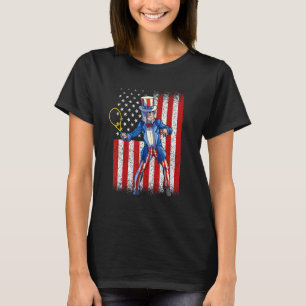 Camiseta Tênis Tio Sam 4 De Julho Menino Americano Fla