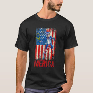 Camiseta Tênis Tio Sam 4 De Julho Meninos Homens Americanos