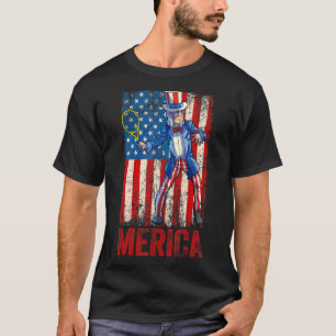 Camiseta Tênis Tio Sam 4 De Julho Meninos Homens Americanos