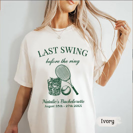 Camiseta Ténis Último Swing de Bach Moderno Antes do Anel
