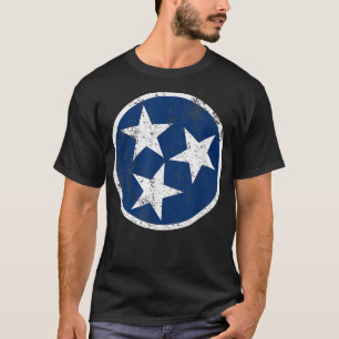 Camiseta Tennessee Flag Star Logo Volunteer State Nashville