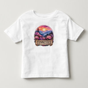 Camiseta Tennessee Floral Americano Design Patriótico do Es