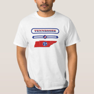 CAMISETA TENNESSEE MAP, TENNESSEE, USA. SAMER BRASIL