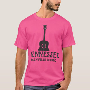Camiseta Tennessee Nashville Music Acoustic Guitar Shirt