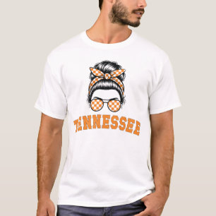 Camiseta Tennessee Retro Messaging Bun Sunglass Orgulho Lar