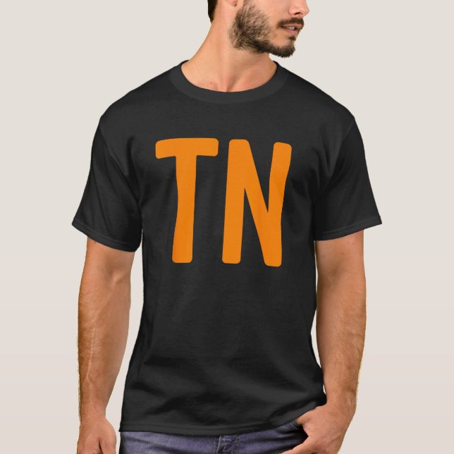 Camiseta Tennessee Simple TN Orange State Pride Fan Tee (Frente)