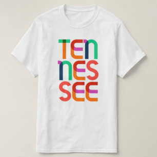 Camiseta Tennessee Vintage Retro Colorido 1980s Pop Art