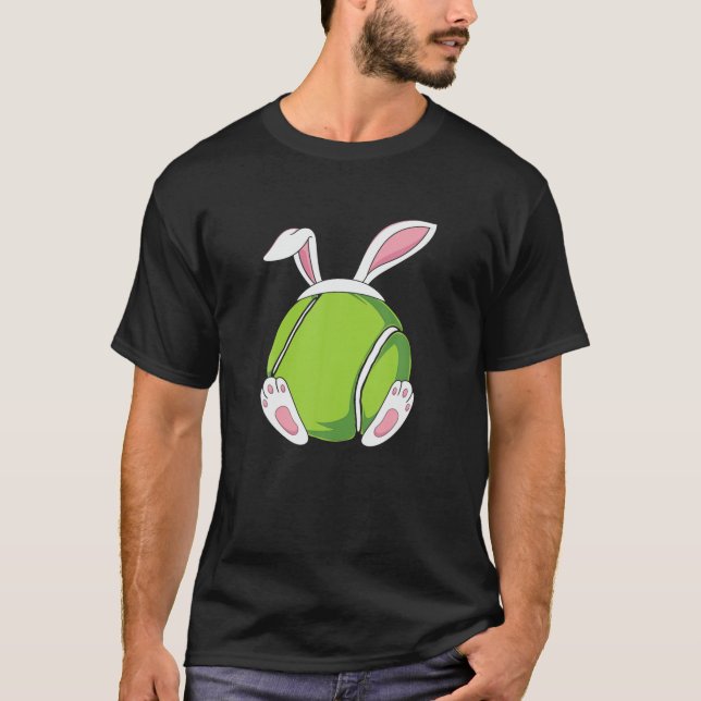 Camiseta Tennis Bunny Ears Funny Easter - Tennis Bunny East (Frente)