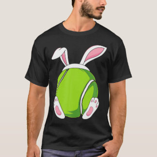 Camiseta Tennis Bunny Ears Funny Easter Tennis Bunny East T