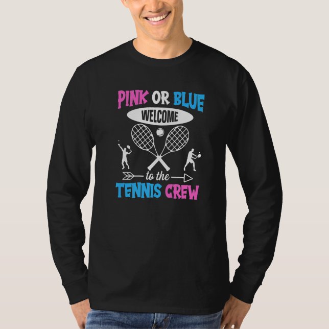 Camiseta Tennis Gender Reveal for a Tennis  Family (Frente)