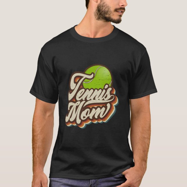 Camiseta Tennis Mom Sports Mama Mothers Day (Frente)