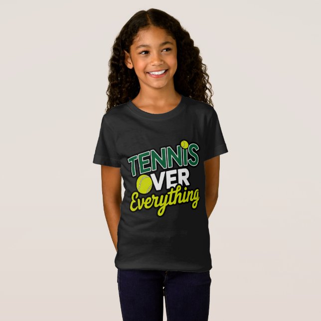 Camiseta Tennis Over Everything - Design Graphique tennis (Frente Completa)