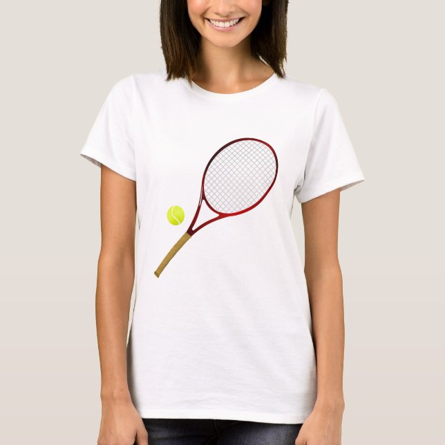Camiseta Tennis racket and ball (Frente)