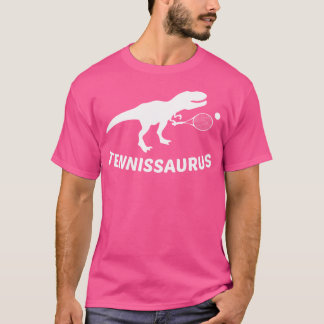 Camiseta Tennisaurus Dinossaur Tênis Funny Racket Esporte T