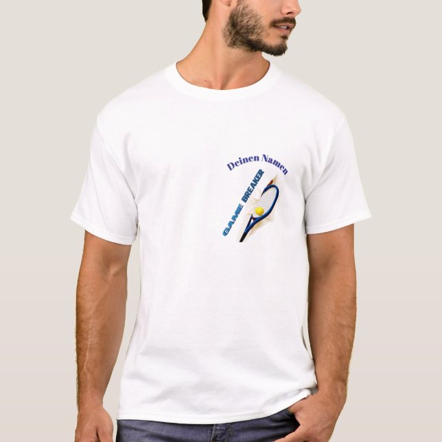 Camiseta Tennisshirt Gamebreaker mit Indiv. Namen  (Frente)