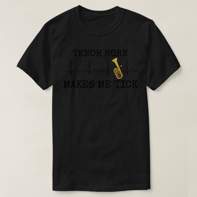 Camiseta Tenor Horn Faz-me Crítica Hornista (Frente do Design)