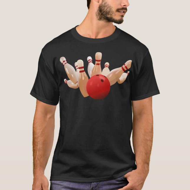 Camiseta Tenpin Bowling Strike. (Frente)