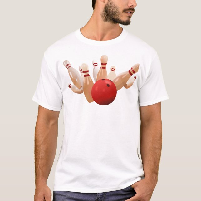 Camiseta Tenpin Bowling Strike. (Frente)