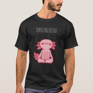 Camiseta Tensão Detox Retro Cute YOGA Dragon Design Present
