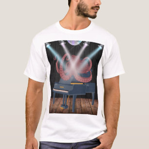 Camiseta Tentacle Hilarious Octopus Piano Serenade Men