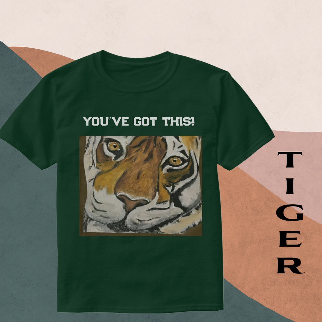 Camiseta Tentar Tai Chi Tiger, Personalizar Texto (Criador carregado)
