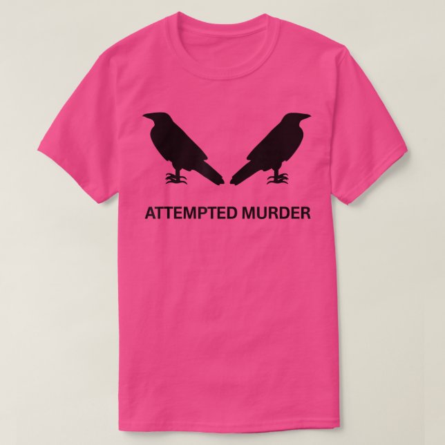 Camiseta Tentativa de Assassinato Crows Halloween Tee 344 (Frente do Design)