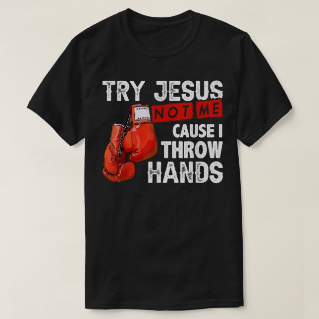 Camiseta Tente Jesus Não Eu Porque Eu Jogo Mãos Legal Engra (Frente do Design)
