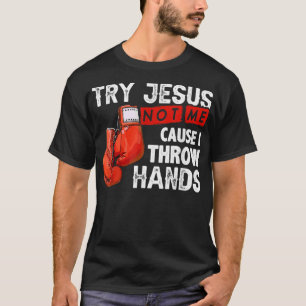 Camiseta Tente Jesus Não Eu Porque Eu Jogo Mãos Legal Engra