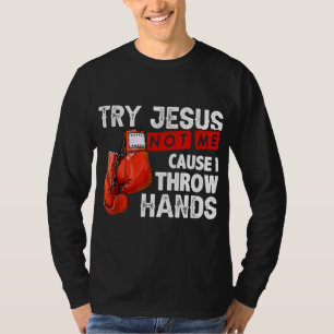 Camiseta Tente Jesus Não Eu Porque Eu Jogo Mãos Legal Engra