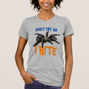 Camiseta Tente-Me Morder Aranha Spooky Tarantula Halloween