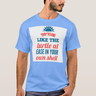 Camiseta tente ser como a tartaruga