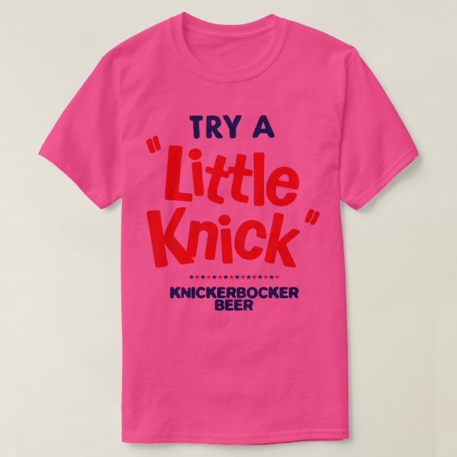 Camiseta Tente uma cerveja Knick KNICKERBOCKER (Frente do Design)