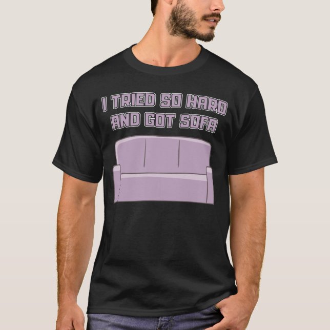 Camiseta Tentei tão duro e consegui relaxar e dormir com So (Frente)