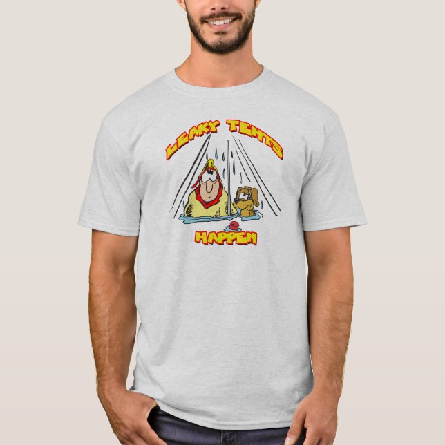 Camiseta Tents De Camping-Leaky (Frente)