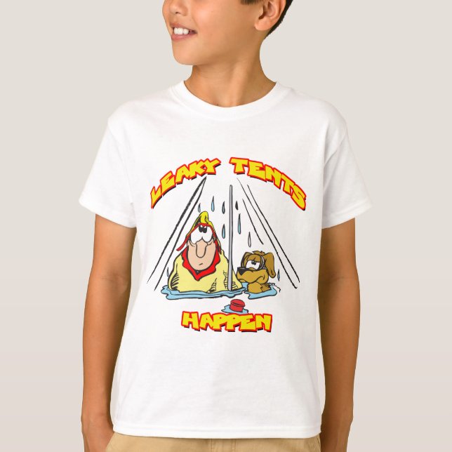 Camiseta Tents De Camping-Leaky (Frente)