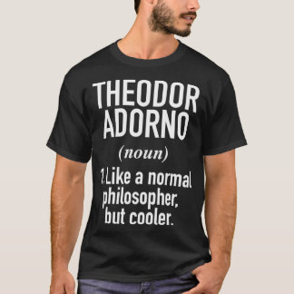 Camiseta Teodor Adorno Filosofia Definição Intelectual