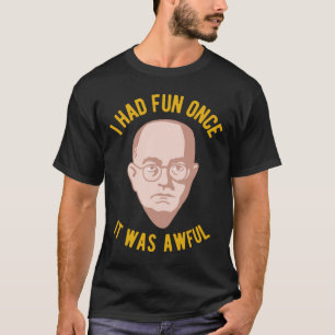Camiseta Teodor Adorno Filosofia Meme - Diverti-me uma vez,
