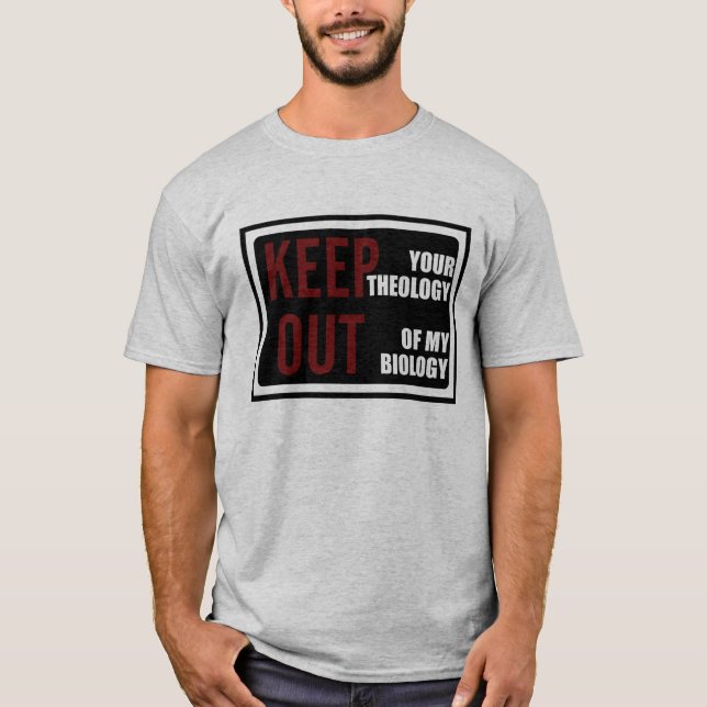 Camiseta Teologia e biologia (Frente)