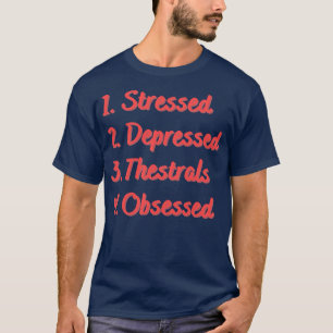 Camiseta Teores Deprimidos Estressados Obcecados