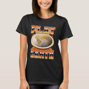 Camiseta Teoria da Conspiração da Terra Plana Chama Rua Boo