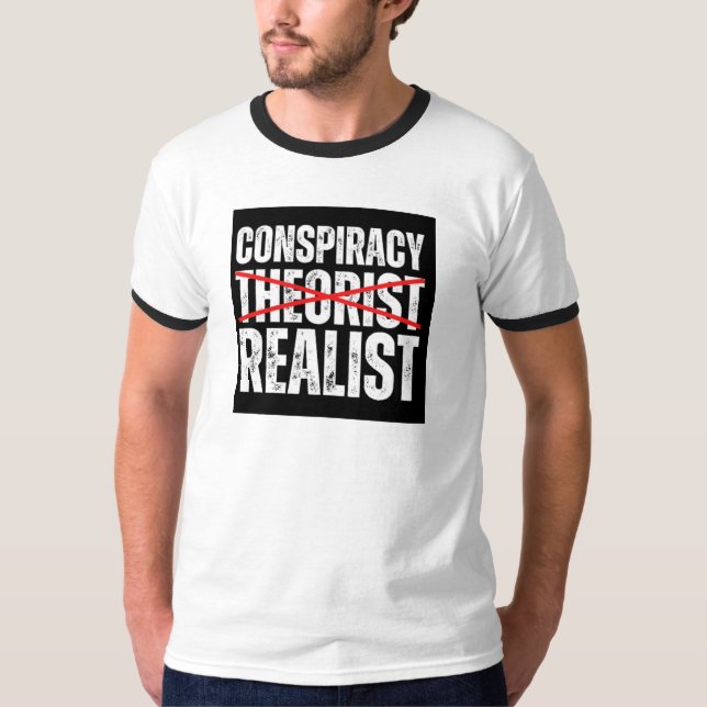 Camiseta Teoria da Conspiração Engraçado (Frente)