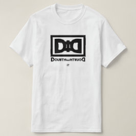 Camiseta Teoria da conspiração mote: Dúvida A Dúvida