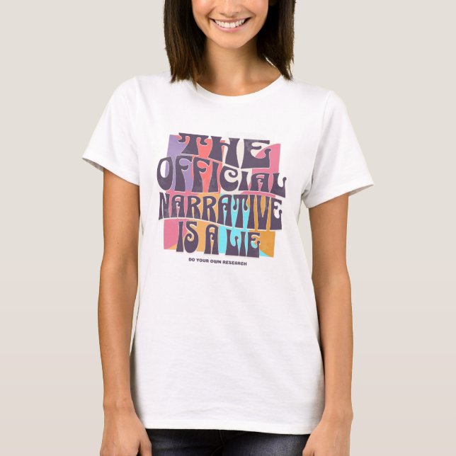 Camiseta Teoria da Conspiração Retrô (Frente)