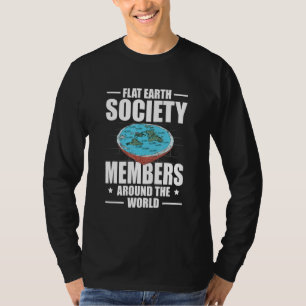Camiseta Teoria da Conspiração Terra Plana Sociedade Terra